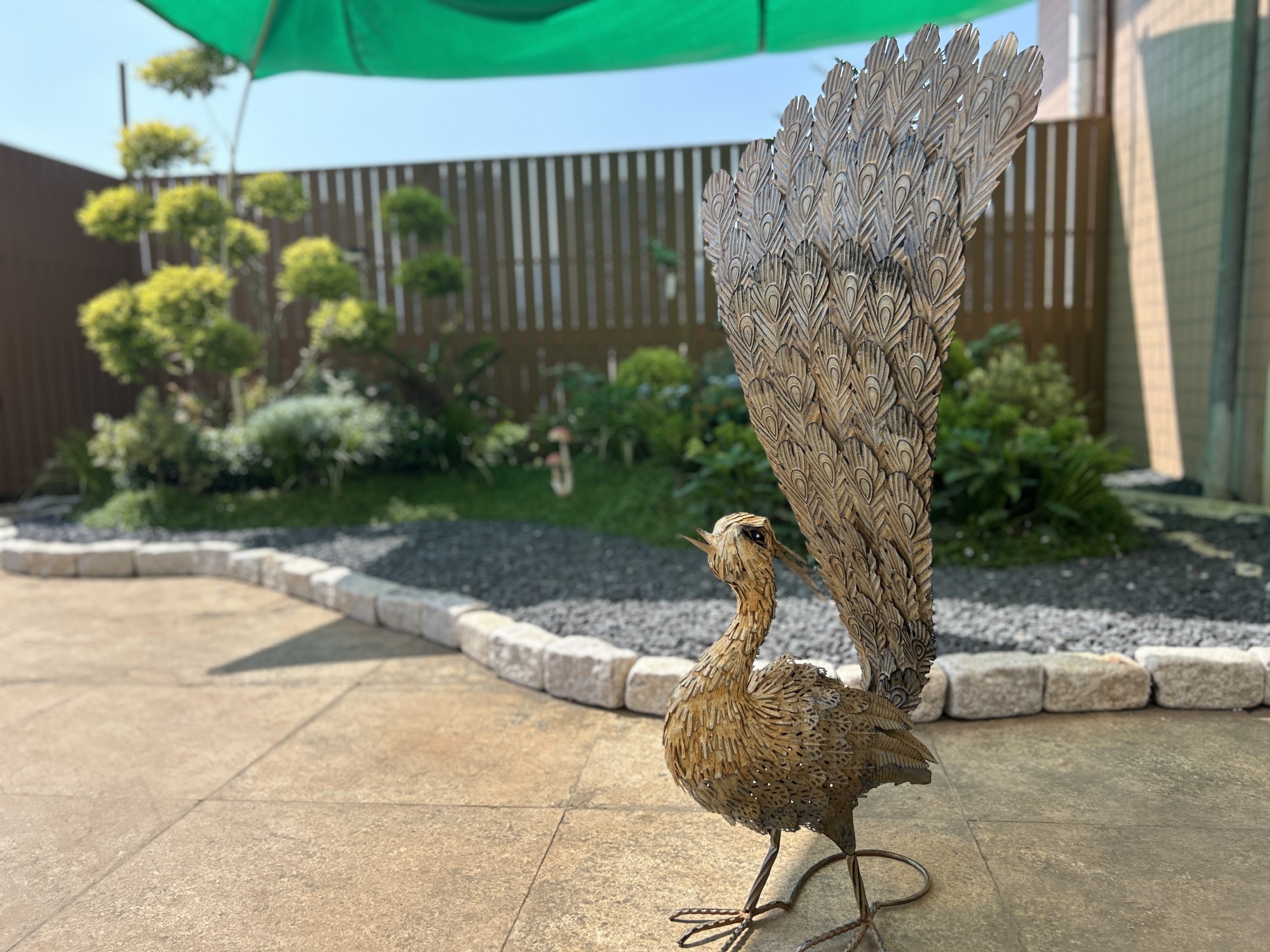 Metall-Skulptur 'Pfau', B 66 cm, T 60 cm, H 93 cm günstig bestellen