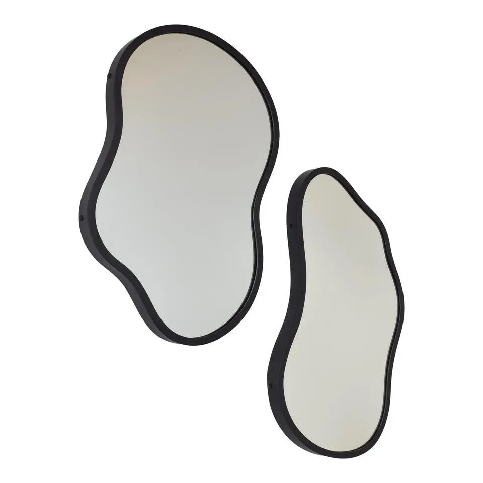 LOFT42 Spiegel Sona2 - Organische vorm - Metaal - Zwart - 62x38