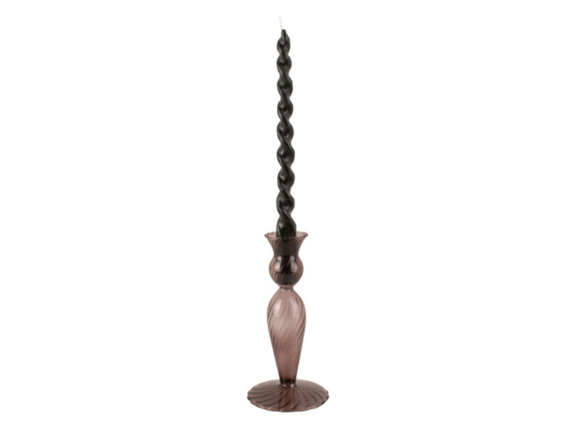Candle Holder Swirl PT3729BK Black