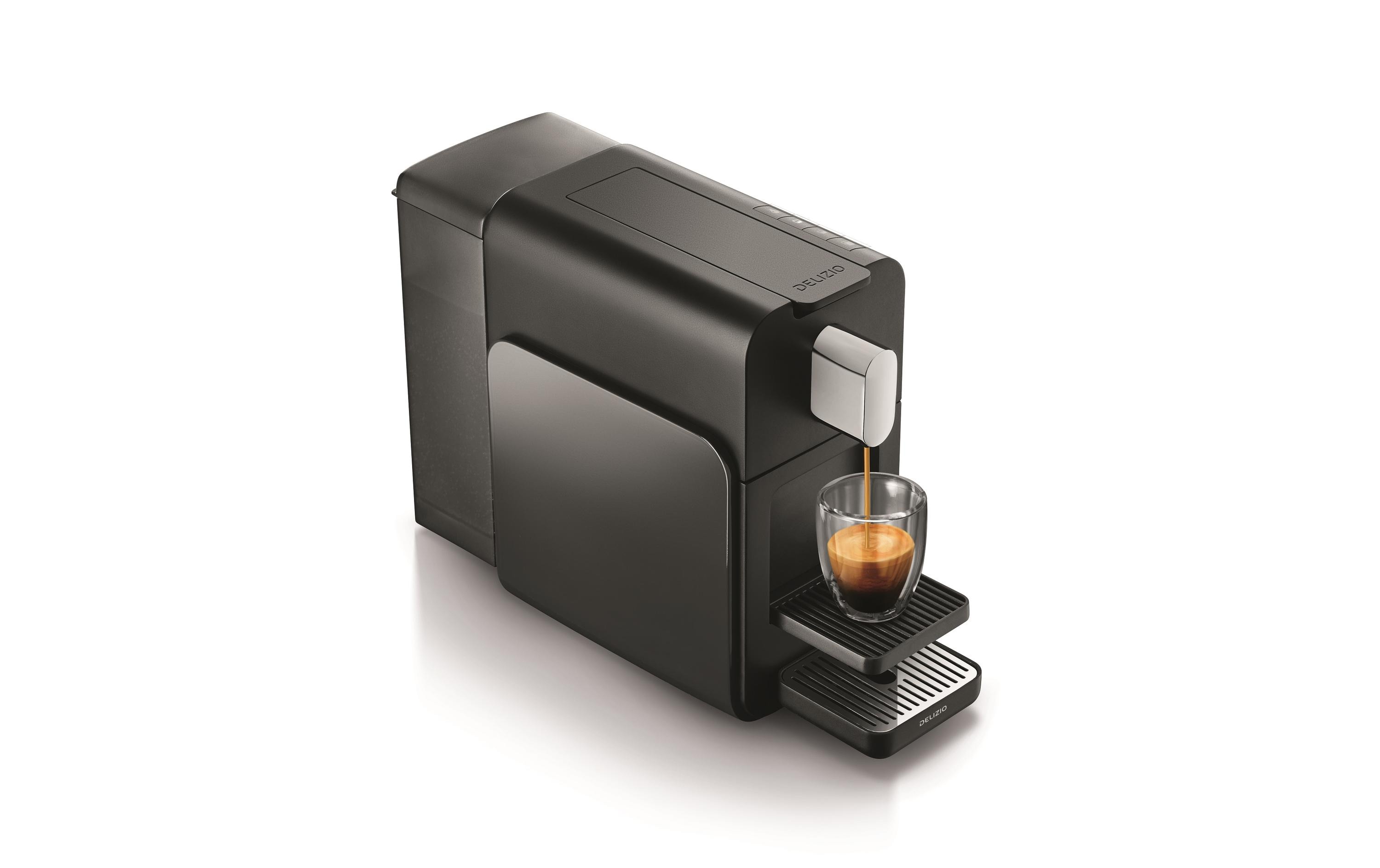 Kapselmaschine Brava Schwarz<br>Kaffeemaschine für die Verwendung mit Kapseln des Delizio-Systems