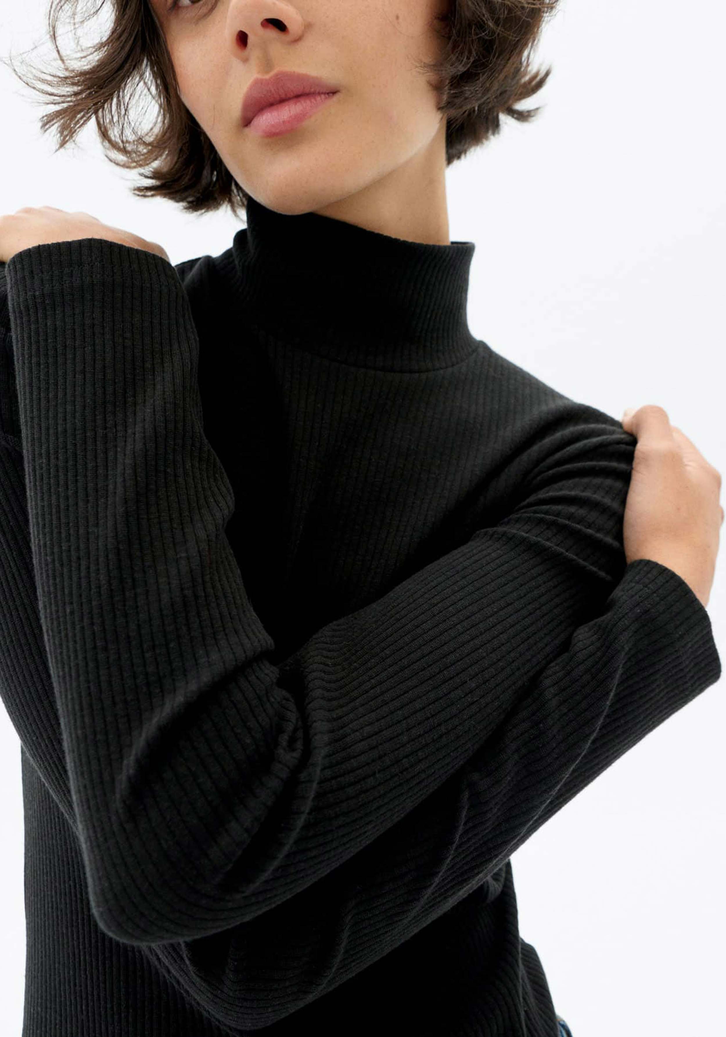 Thinking Mu Longsleeve Hemp Aine Black