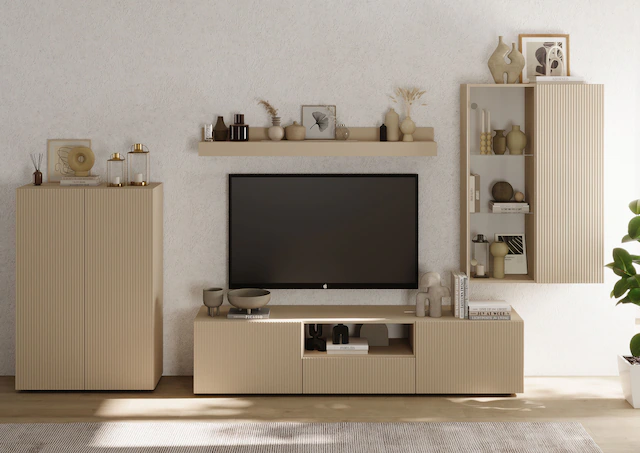 INOSIGN Wohnwand »Rio, 4tlg. Breite 300 cm, modernes, elegantes Wohnzimmer-Set« 4 Stk. tlg.
