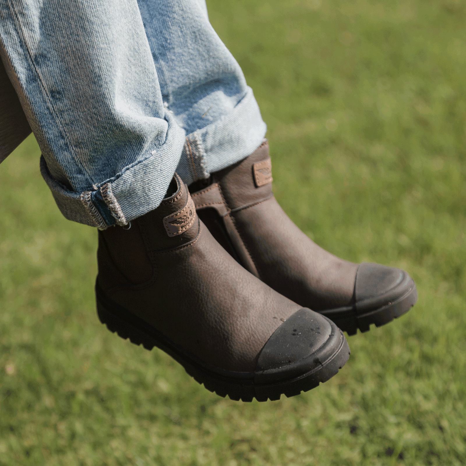 Shoesme donkerbruine chelseaboot Microleer | Jongens schoenen