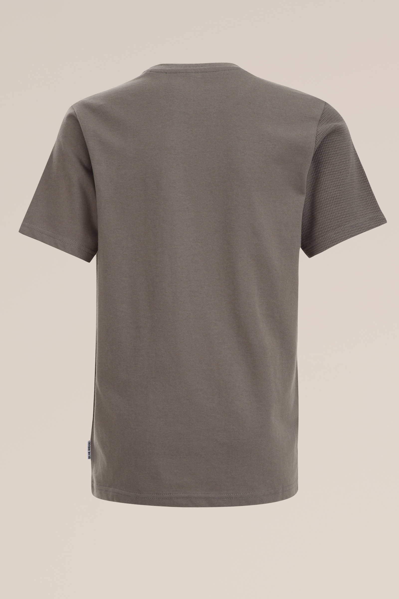 Jongens T-shirt met structuur Blue Ridge Grijsgroen