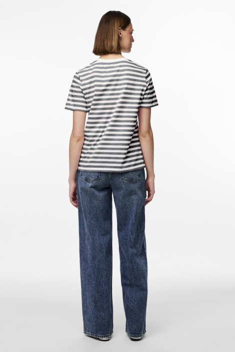 Pieces grijze dames t-shirt