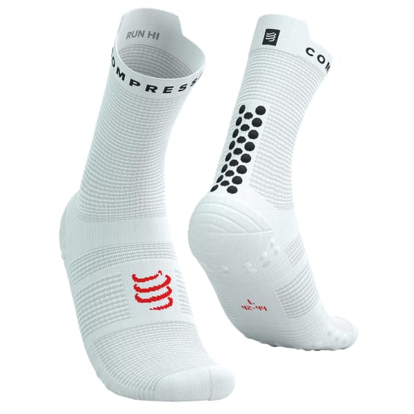 Chaussette running COMPRESSPORT PRO RACING SOCKS V4.0 RUN HIGH WHITE/BLACK