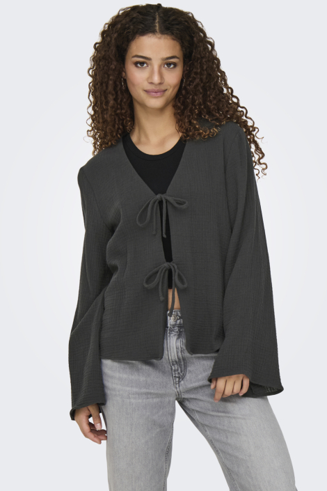 Jacqueline de Yong zwarte dames blouse