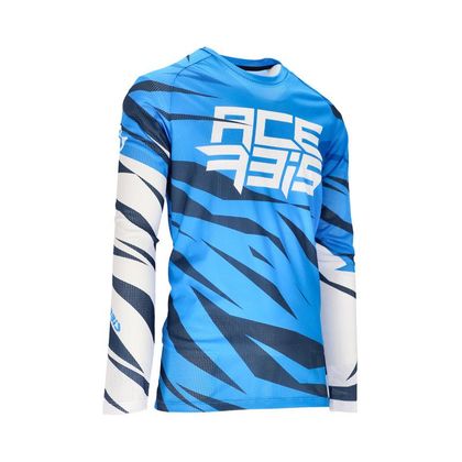 Maillot cross Acerbis MX J-WINDY FOUR VENTED 2023 - Blanc / Bleu