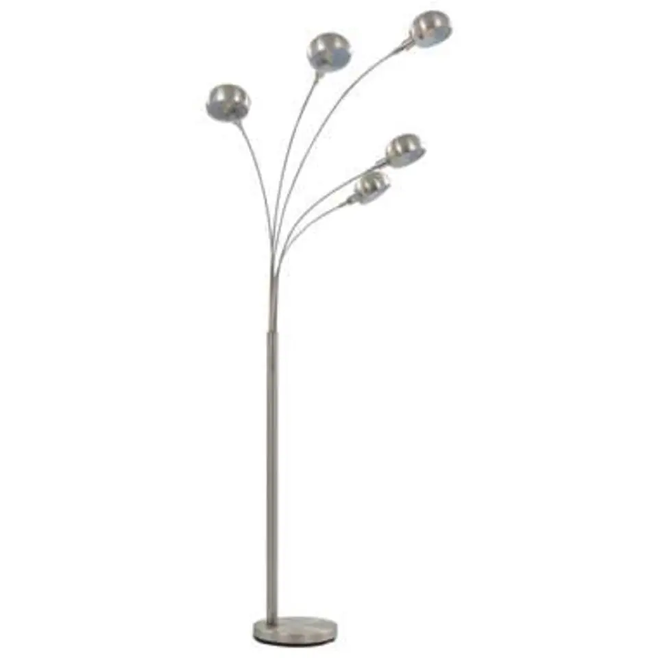 vidaXL - Staande Lamp - Zilver - Neopreen