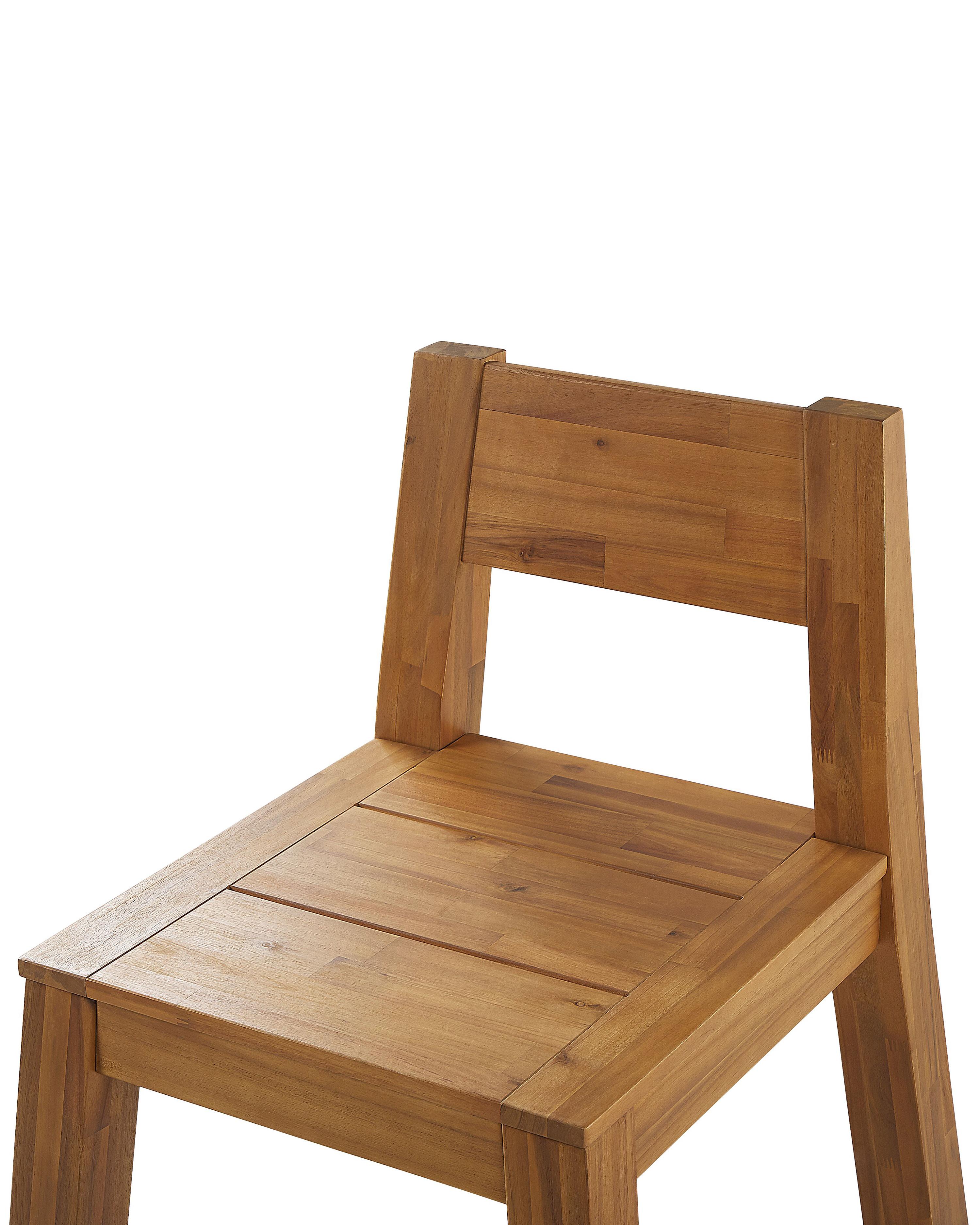 Set van 2 tuinstoelen LIVORNO Acaciahout Bruin