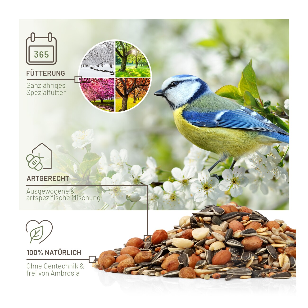 wildtier liebe Futtertraum Streufutter 5kg