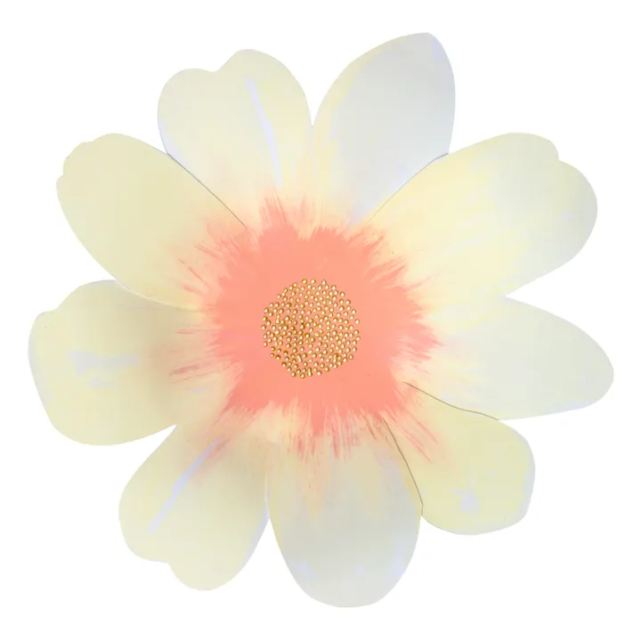 Meri Meri Grandes assiettes creuses en carton Fleurs - Set de 8