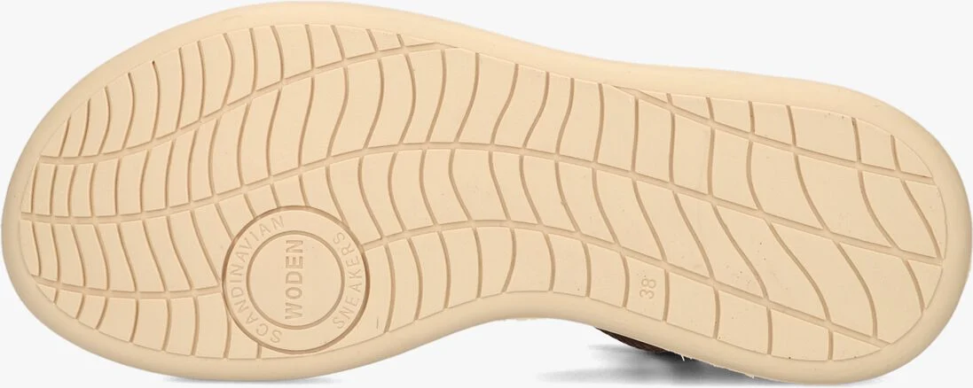 WODEN bruine woden sandalen line