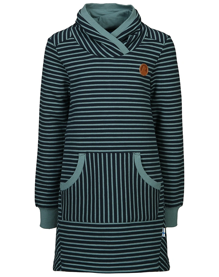 Sweatkleid LUMIKKO gestreift in navy/smoke blue