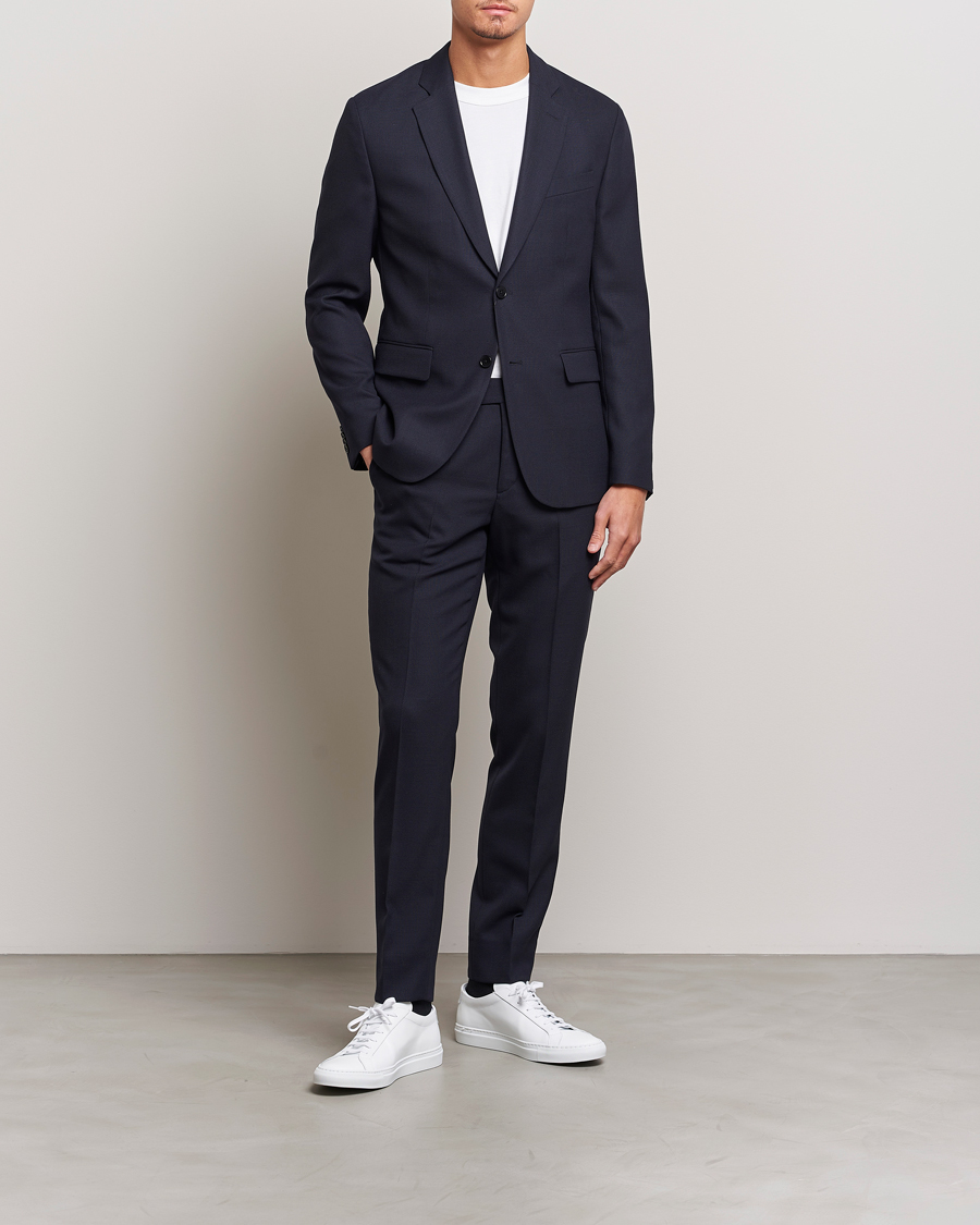 J.Lindeberg Hopper Active Hopsack Blazer Navy