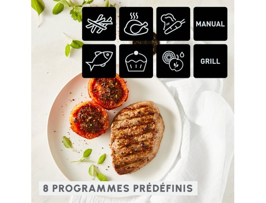 MOULINEX - Friteuse à air chaud Dual Easy Fry & Grill EZ905B20