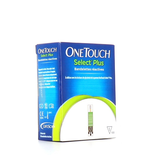 Bandelettes réactives OneTouch Select Plus