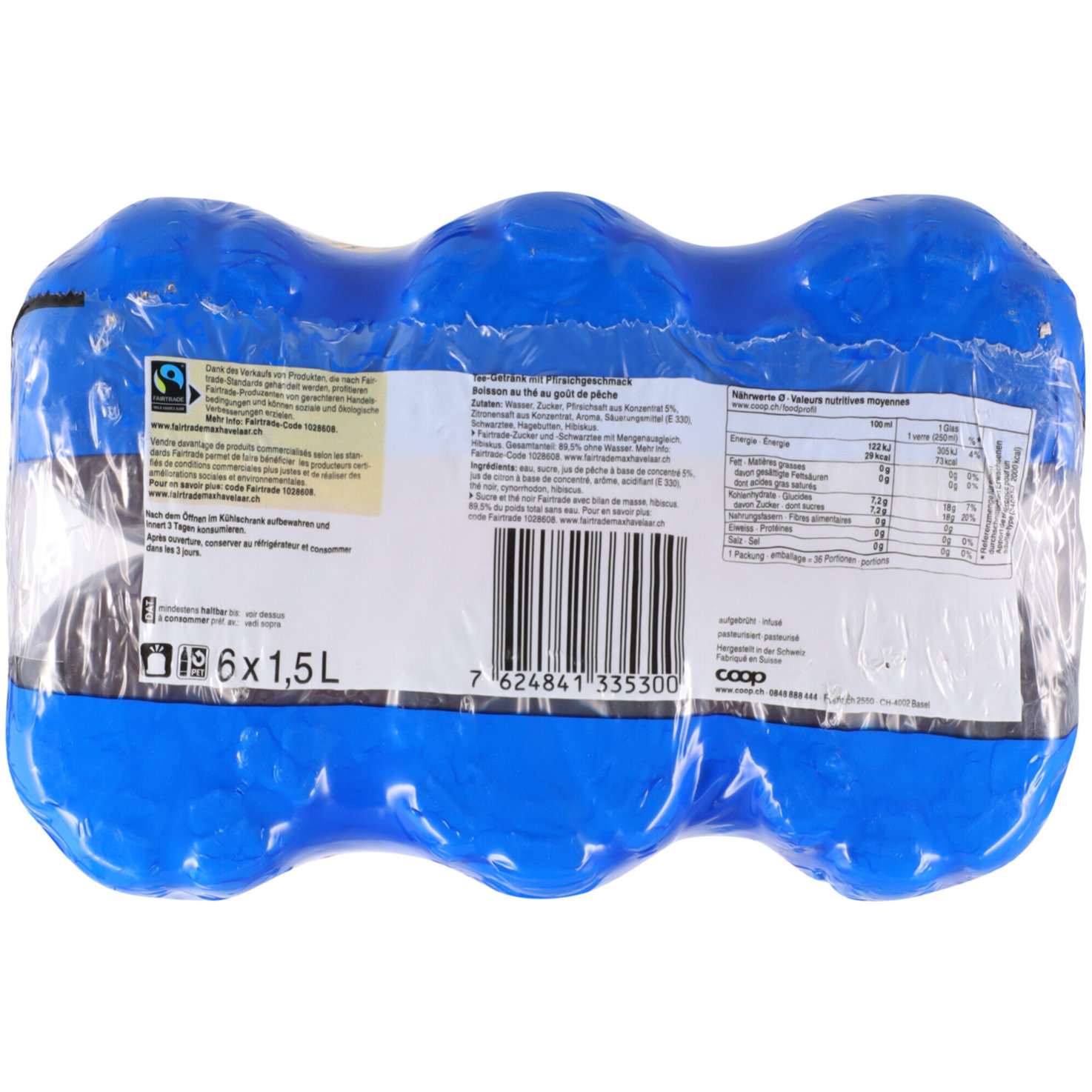 Fairtrade Ice Tea Peach 6x1,5l