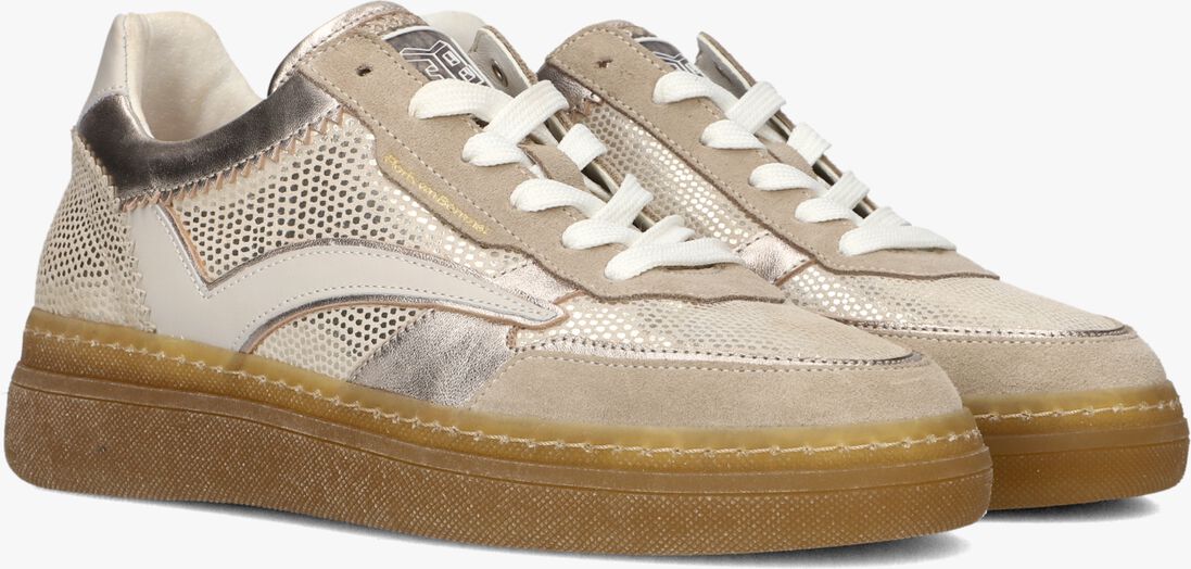 goudkleurig floris van bommel lage sneakers sfw-10158 fygi