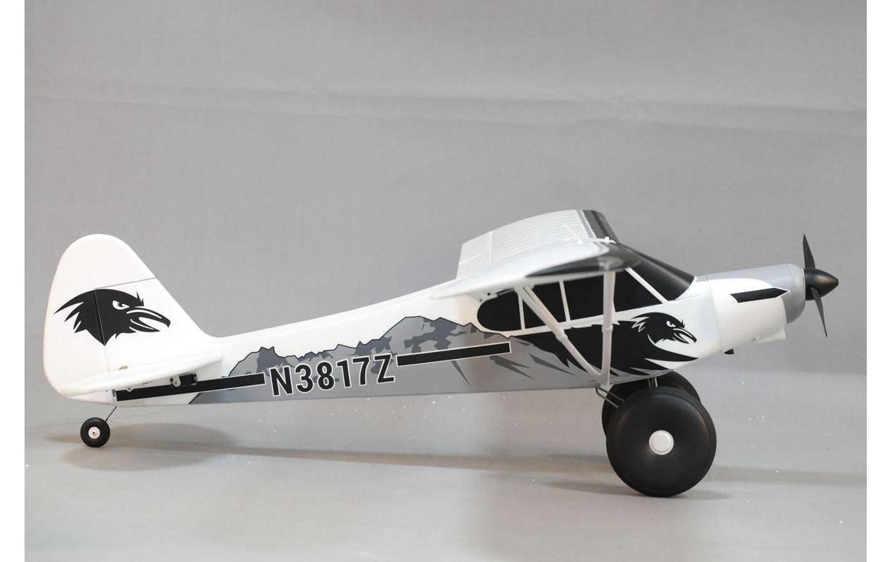 Motorflugzeug Piper PA-18 Super Cub 1700 mm Gyro PNP<br>Piper Buschflieger mit Offroad Fahrwerk und Schwimmer