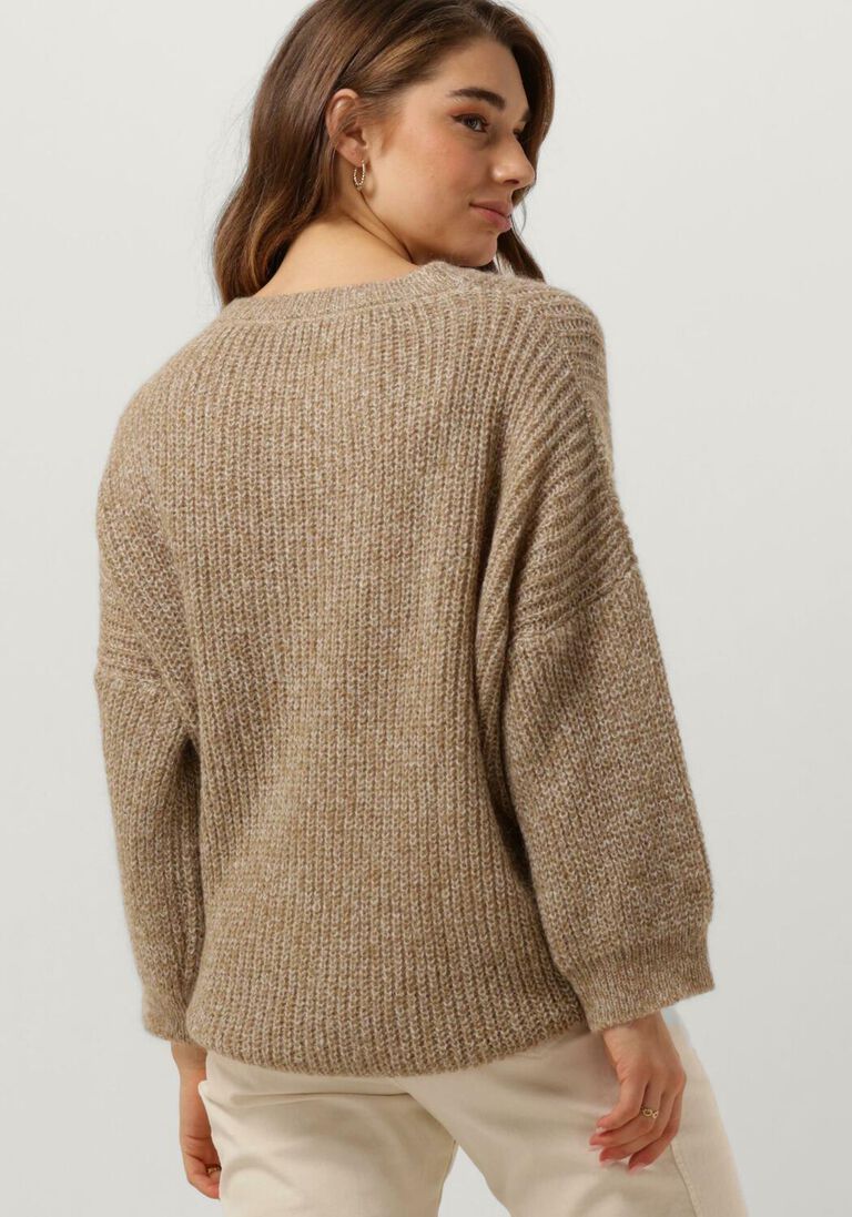 SUMMUM zand summum trui sweater melange mohair blend knit