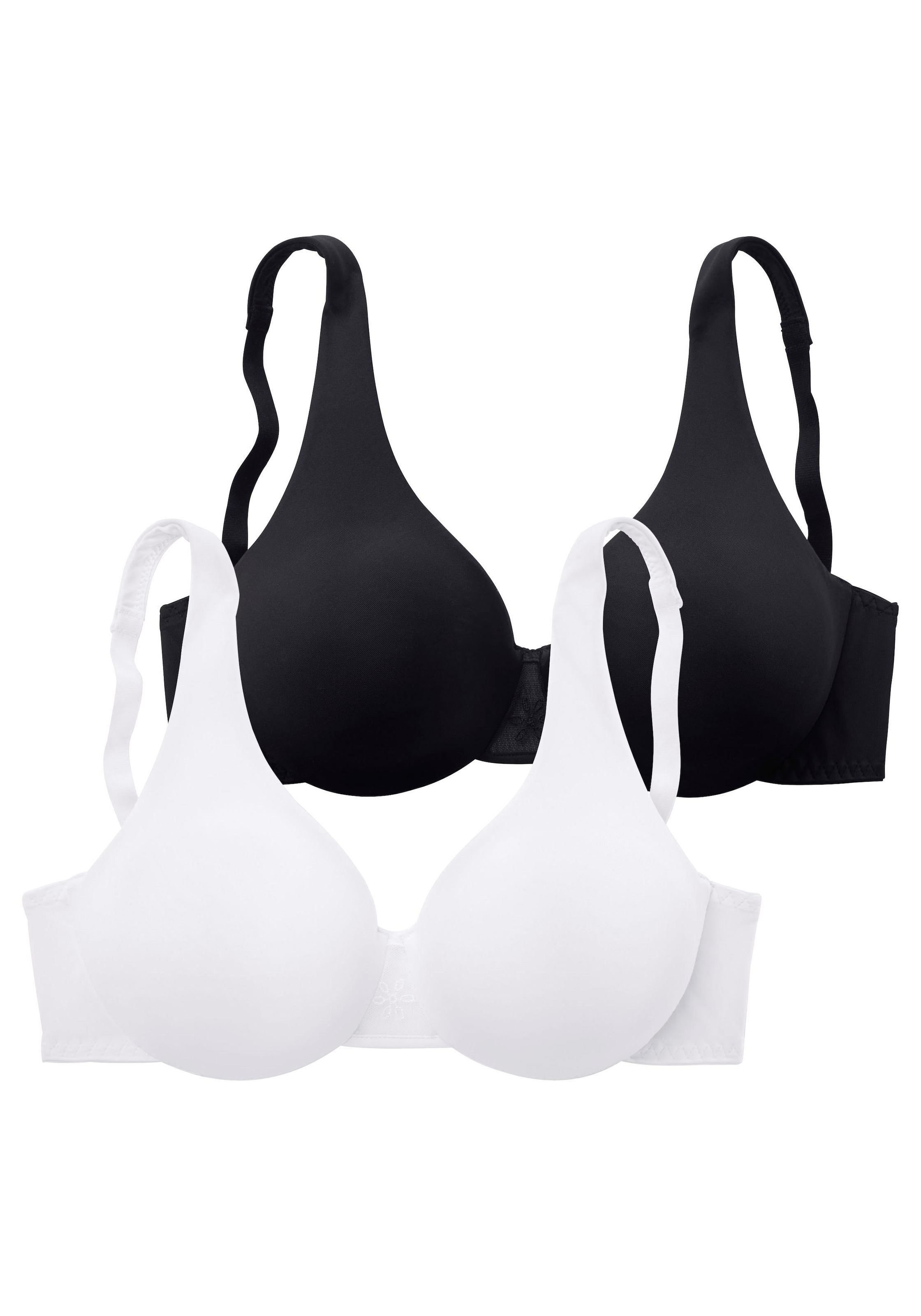 Nuance T-Shirt-BH Packung, 2 Stück,  mit Bügel und nahtlosen, doppellagigen Cups