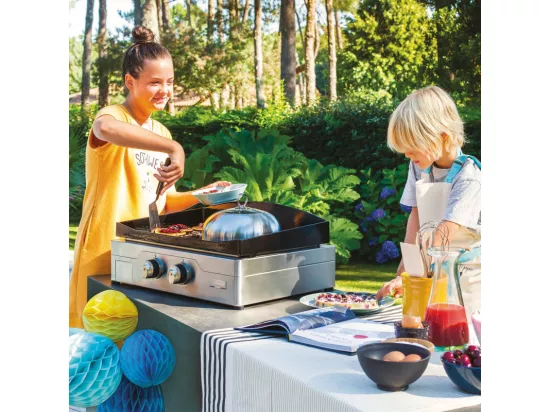 Le Marquier Plancha électrique inox 2000w 60x40cm - PLSE260I