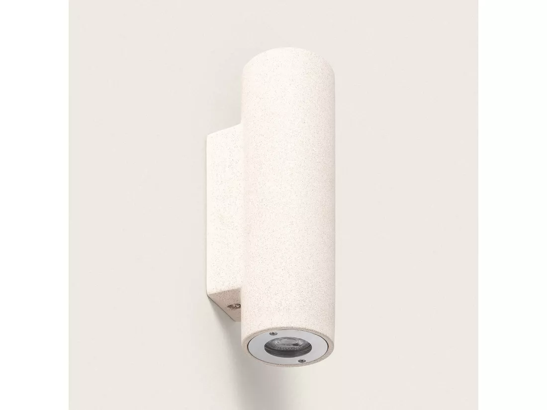 Applique Murale Extérieure Ciment Éclairage en Double Face Banjar Beige