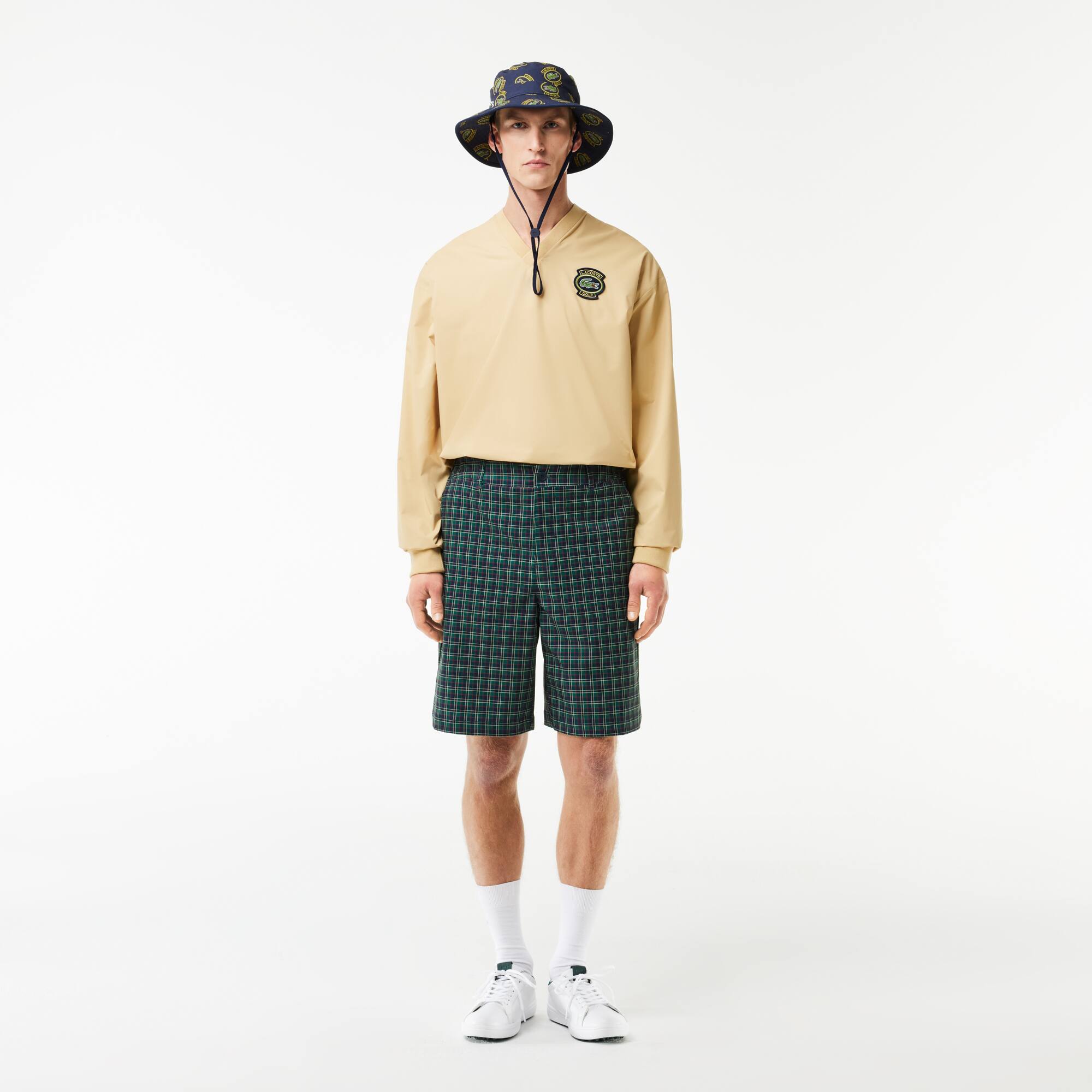 Bermuda Golf à carreaux Ultra-Dry Shorts - Bleu - Lacoste - Homme