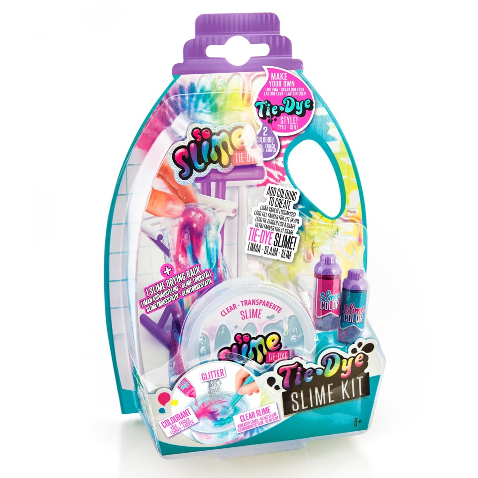 SO SLIME - Tie Dye Slime Kit - Tørrestativ