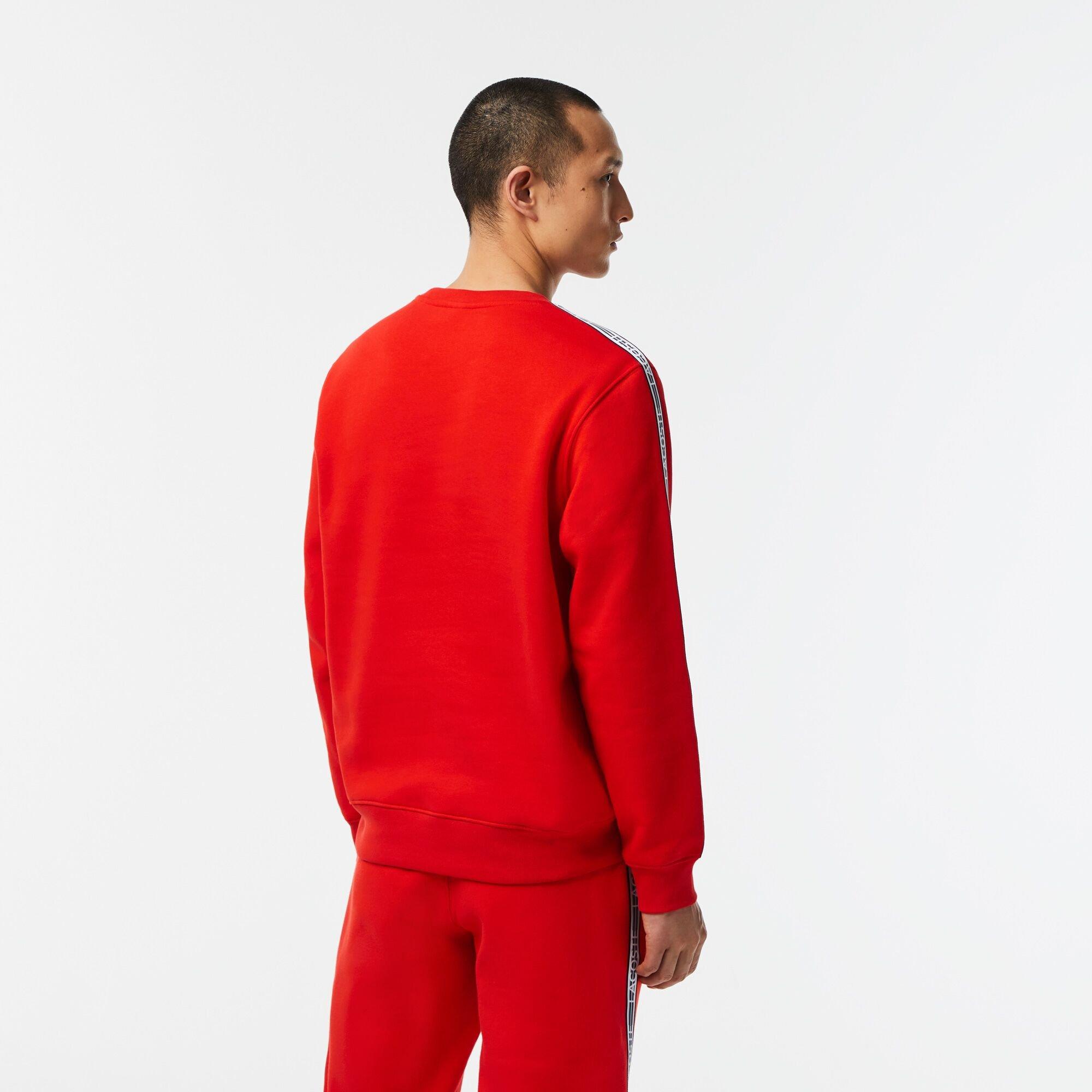 Lacoste Logo Stripe Sweatshirt
