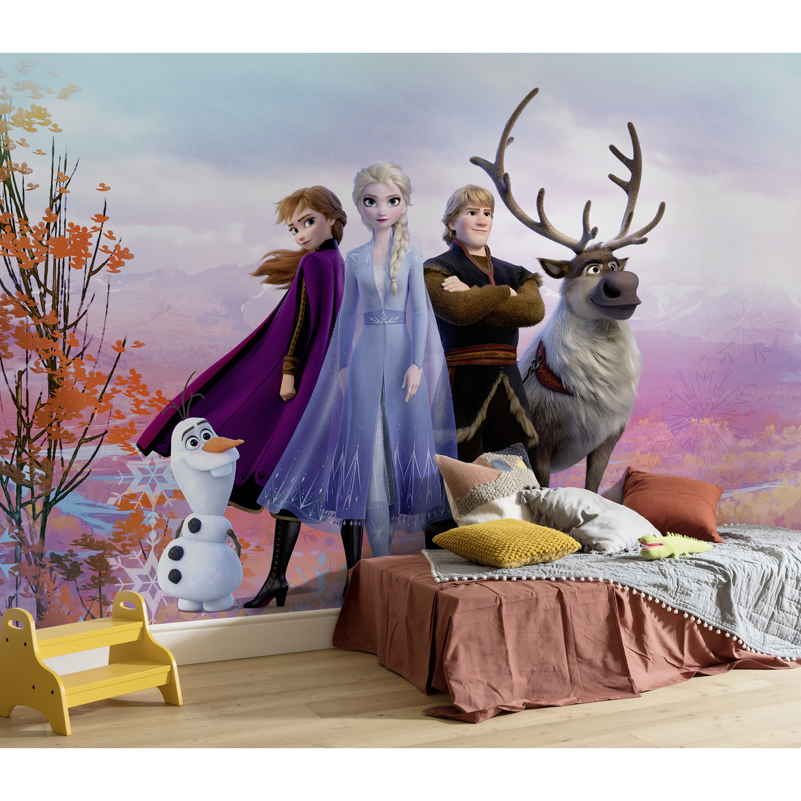 Papier-Fototapete FROZEN ICONIC - bunt - 368x254 cm