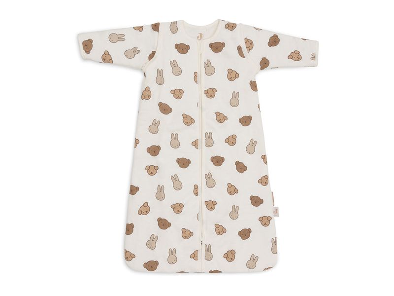 Jollein Baby-Ganzjahresschlafsack Miffy and Friends 90 cm Gefütterter Schlafsack mit abnehmbaren Ärmeln