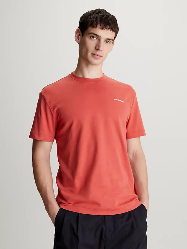 Camiseta de mistura de algodão