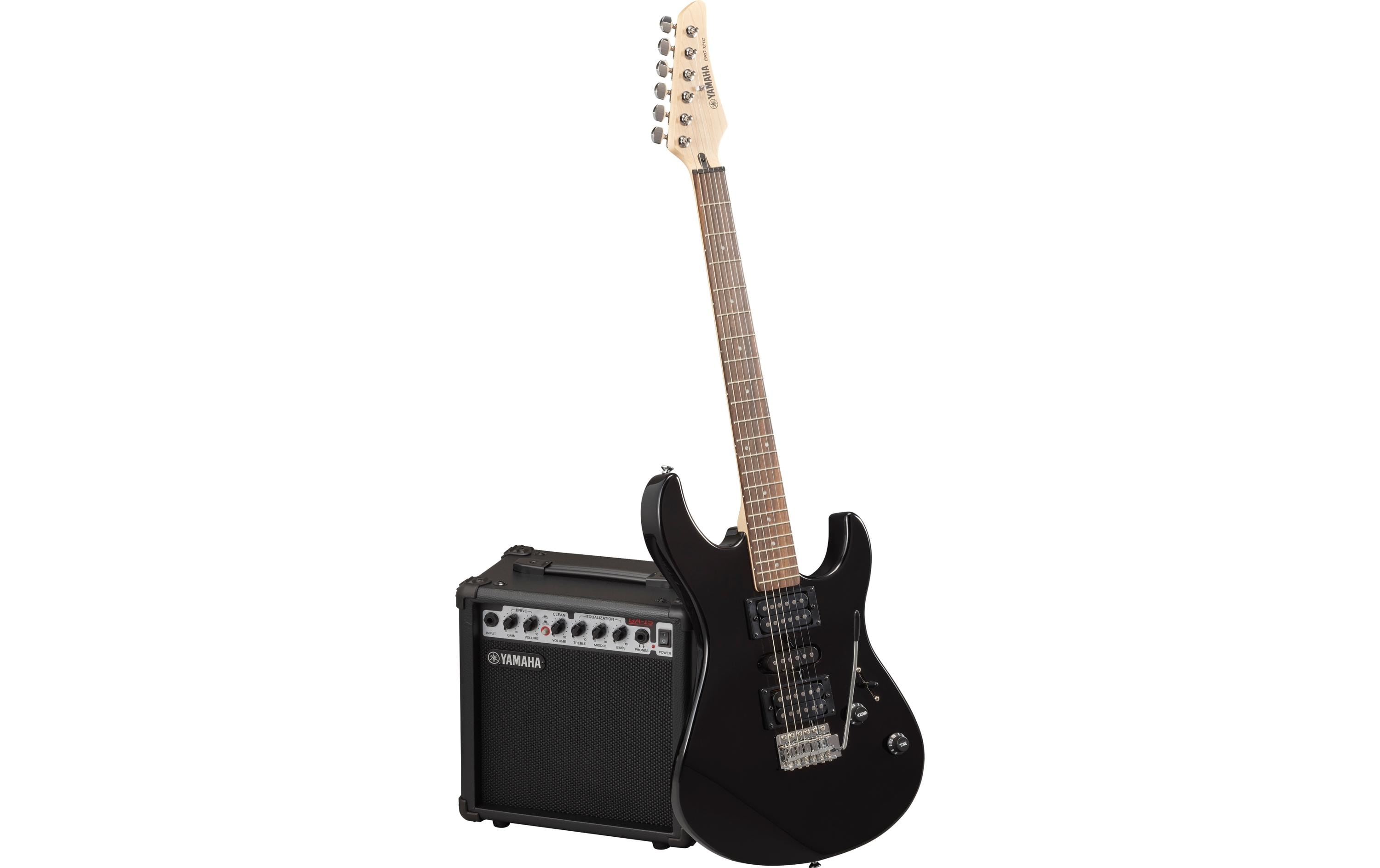 E-Gitarre ERG121GPII – Schwarz<br>E-Gitarrenset mit Verstärker und Zubehör für Anfänger