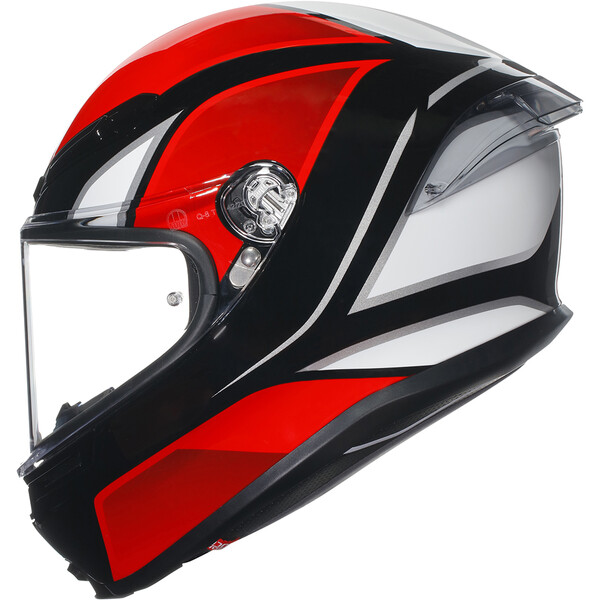 AGV - Casque K6 S Hyphen Rouge / Noir / Blanc