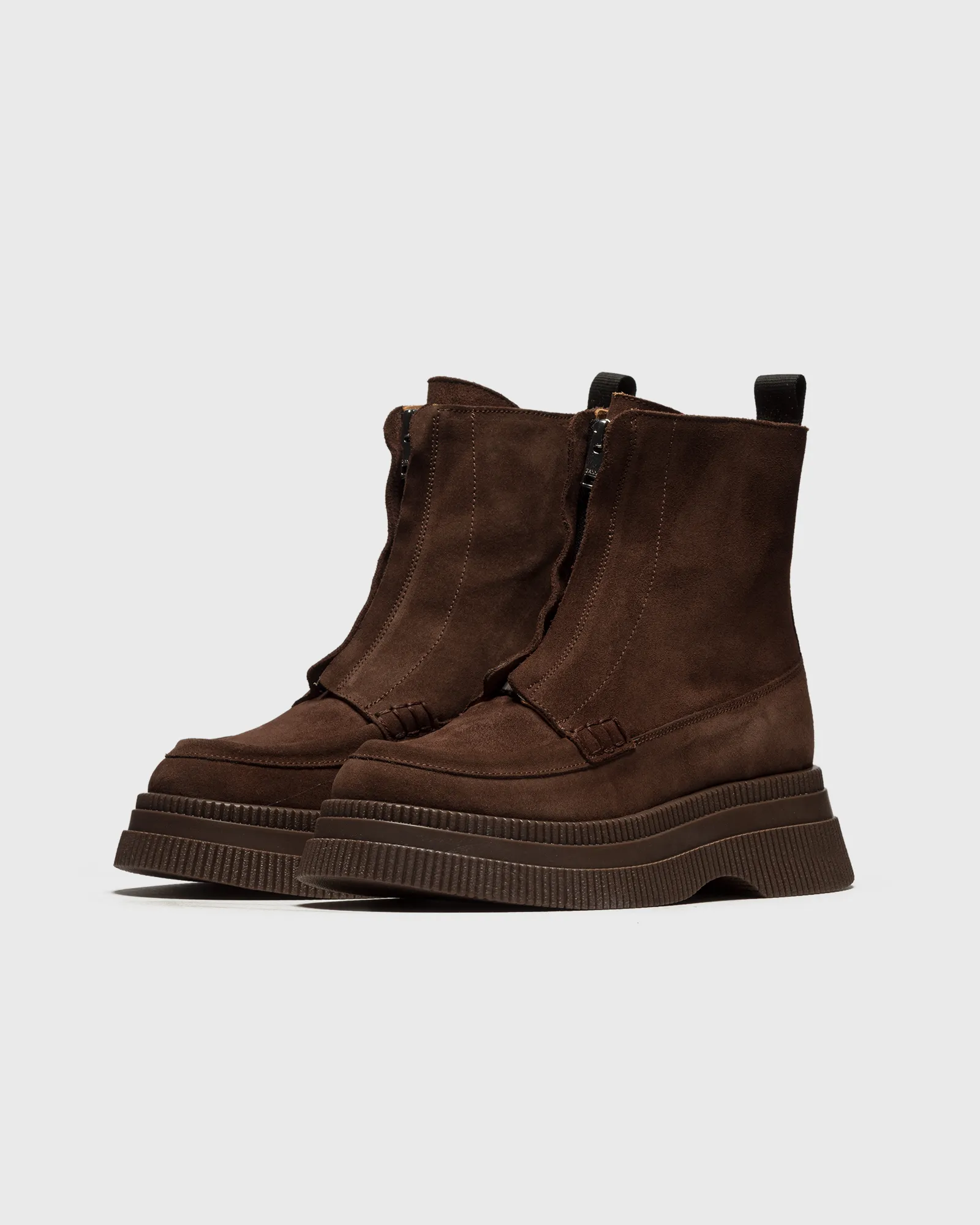 Ganni Creepers Wallaby Zip Boot Suede