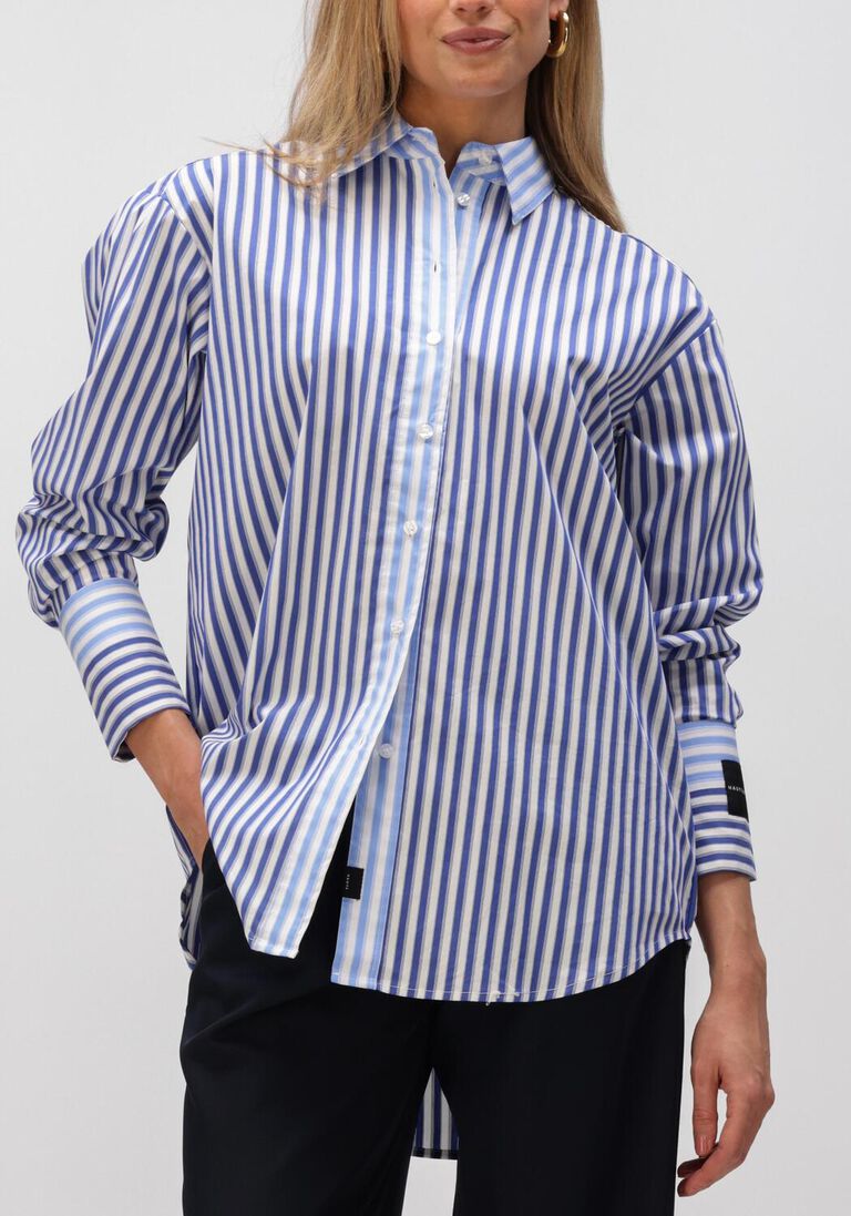 blauwe haute l'amitié blouses lark mix stripe shirt