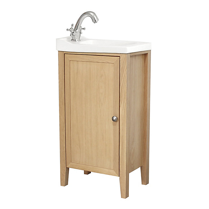 Meuble lave mains à poser GoodHome Perma bois L44 x 87,2 cm