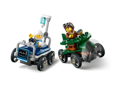 LEGO Raceautopakket: vliegtuig vs. ziekenhuisbed (60459)