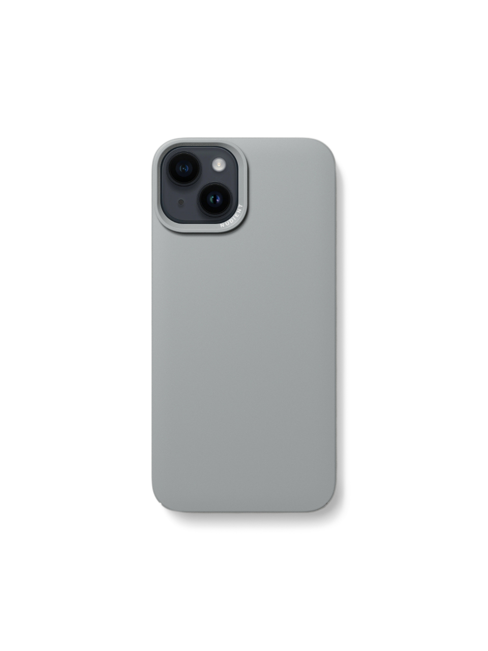 Thin mobilcover iPhone 14 | Polykarbonat. | Silver Grey | NUDIENT