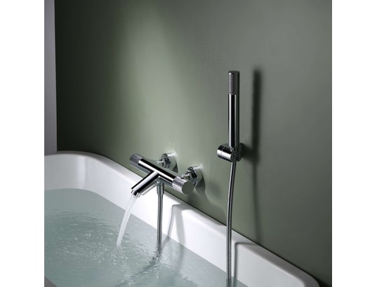 IMEX - Ensemble robinet mitigeur de baignoire thermostatique avec d...