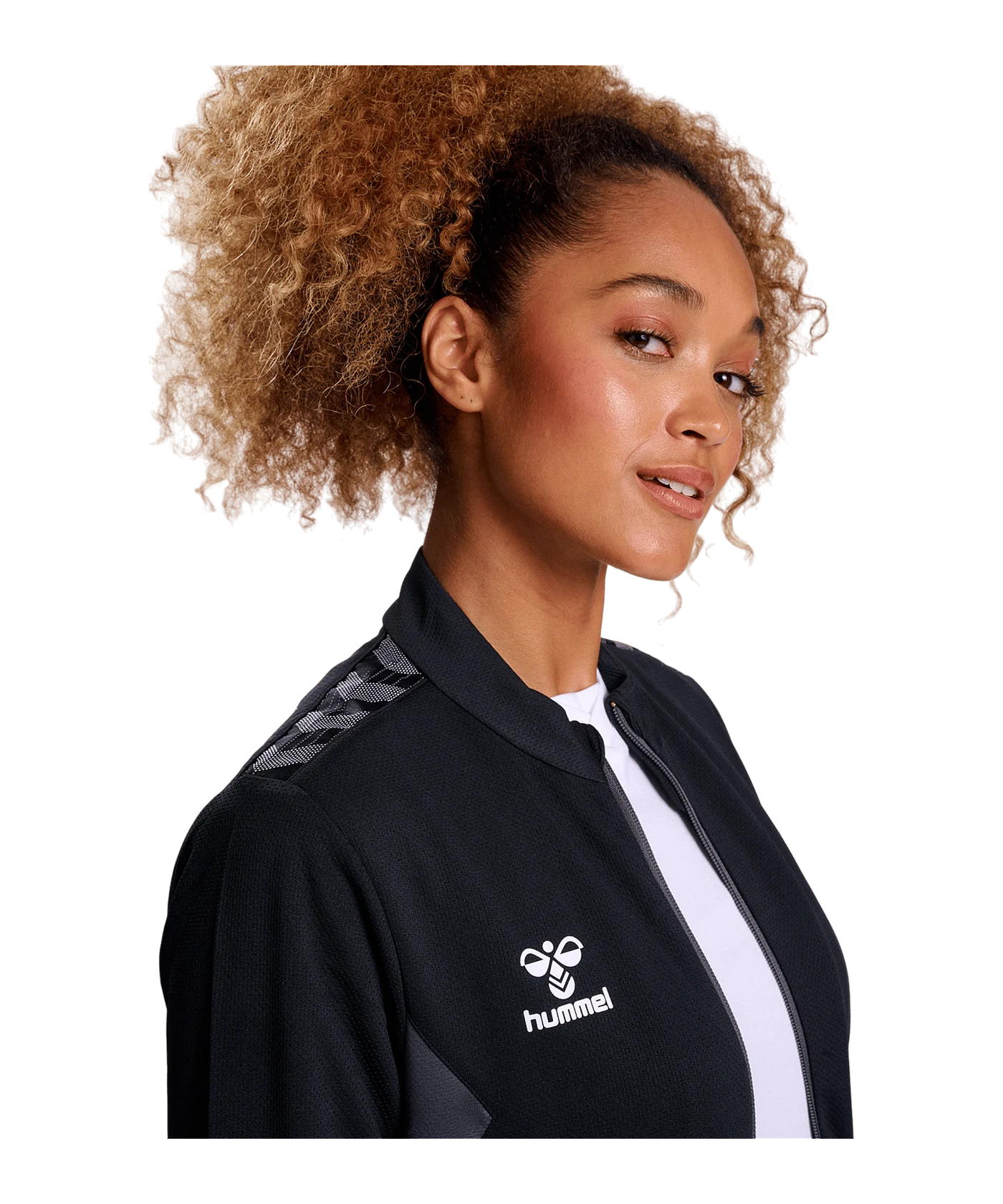 Hummel hmlAUTHENTIC PL Trainingsjacke Damen Schwarz F2001