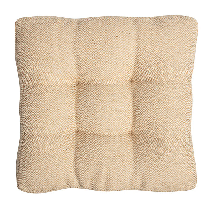 Coussin de sol Storm naturel L.50 x l.50 cm