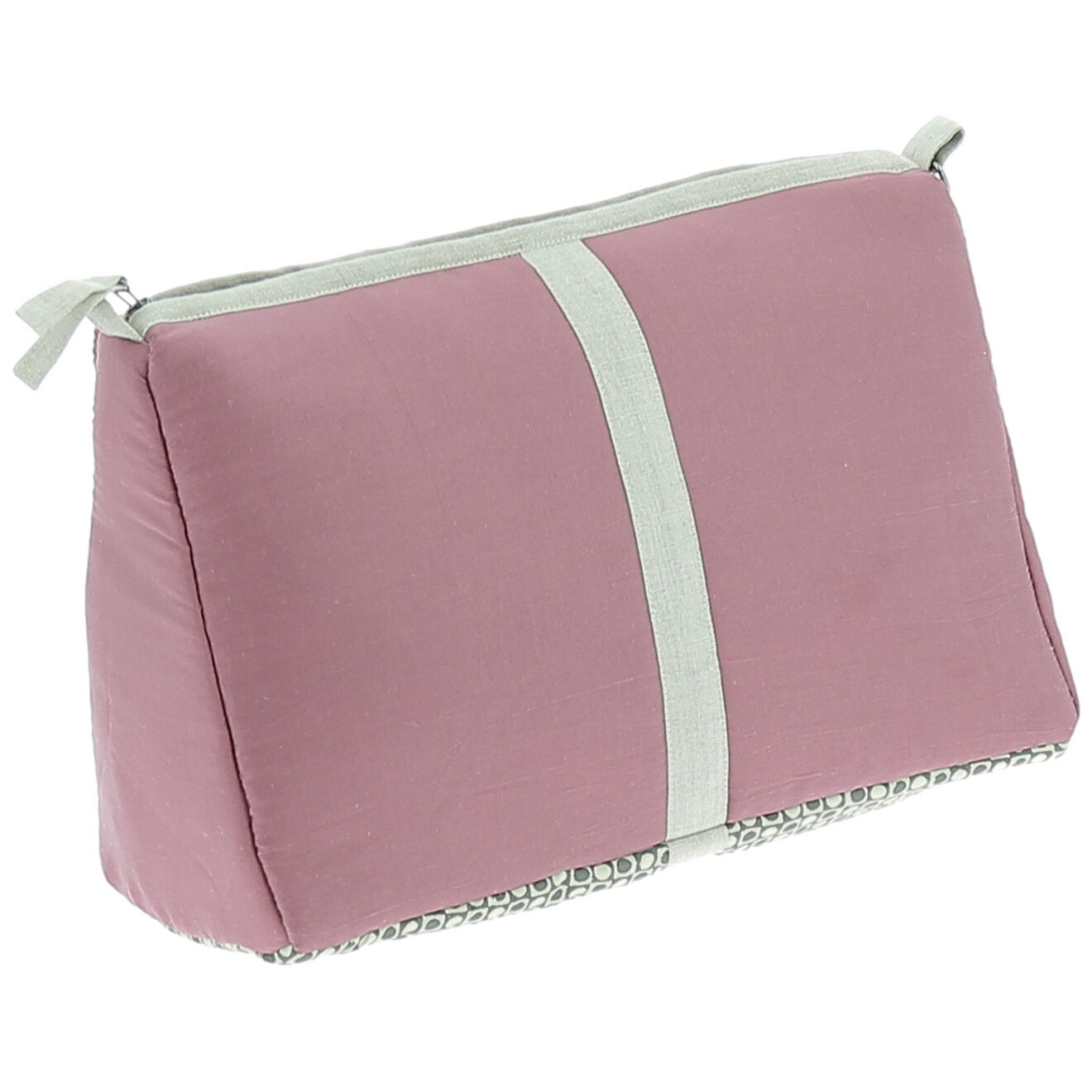 En Fil d'Indienne Trousse de toilette Soie pourpre - 18x26x12 cm