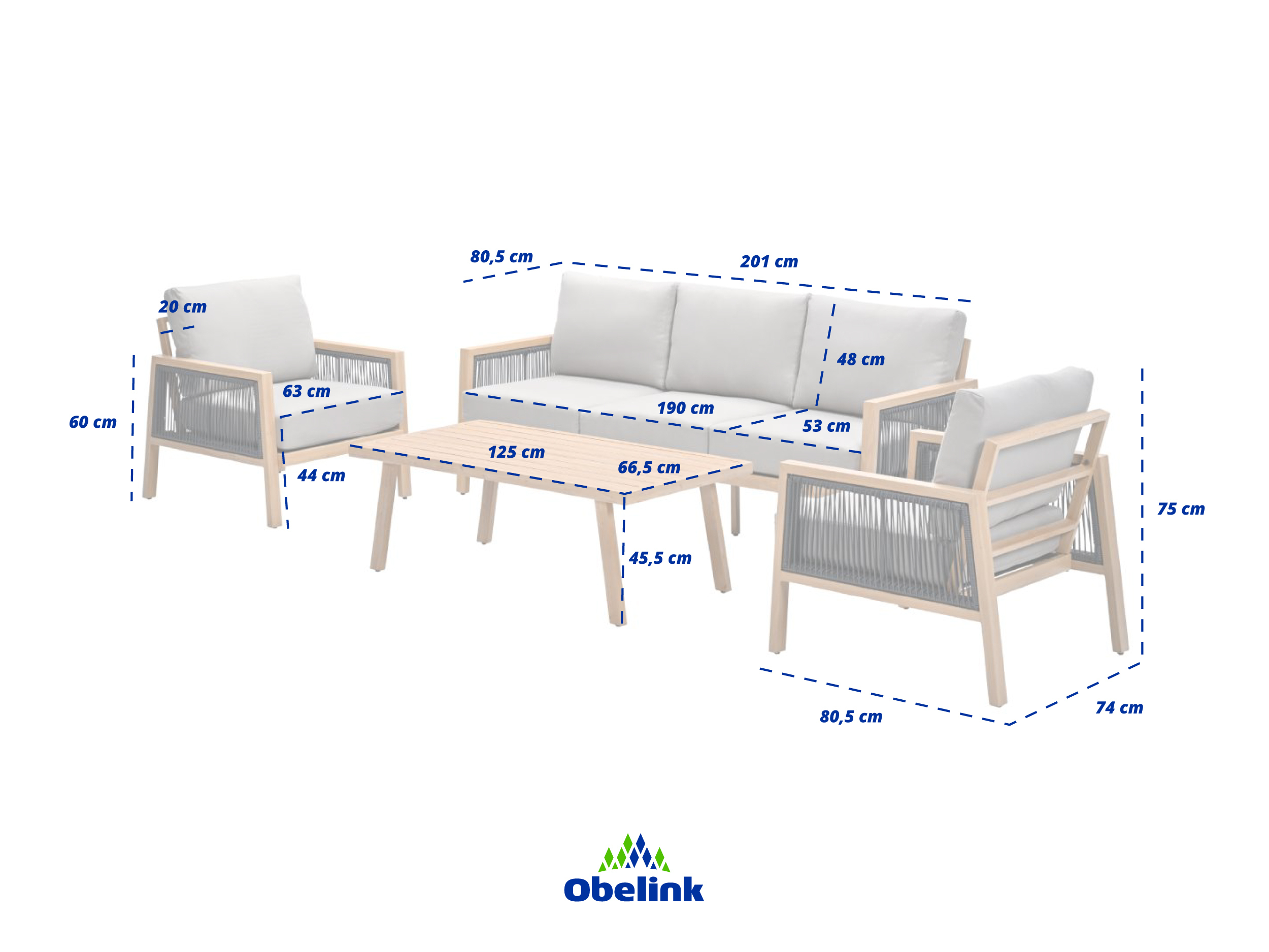 Garden Impressions Decala stoel-bank loungeset