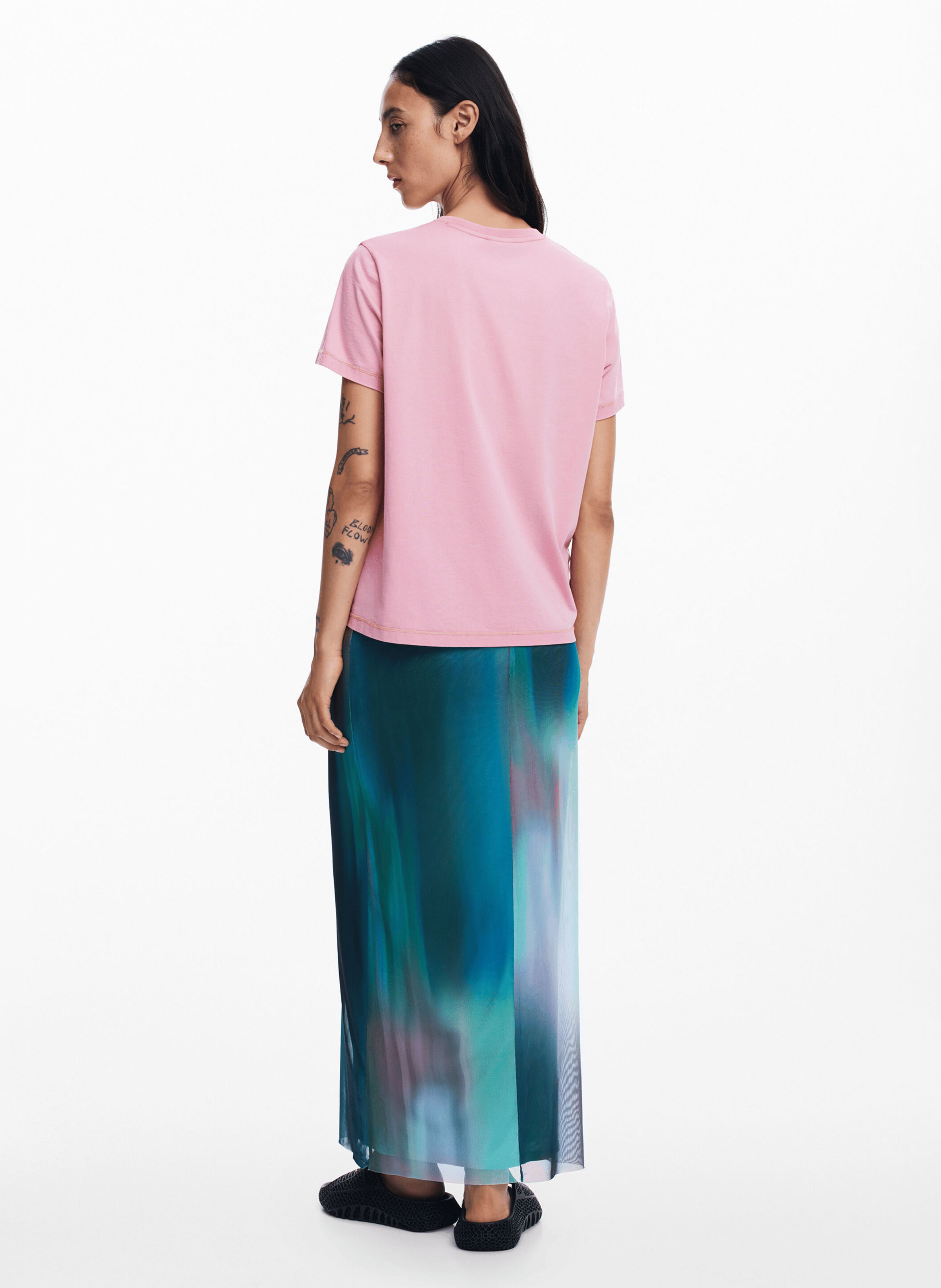 Jupe en tulle effet dégradé | Vert