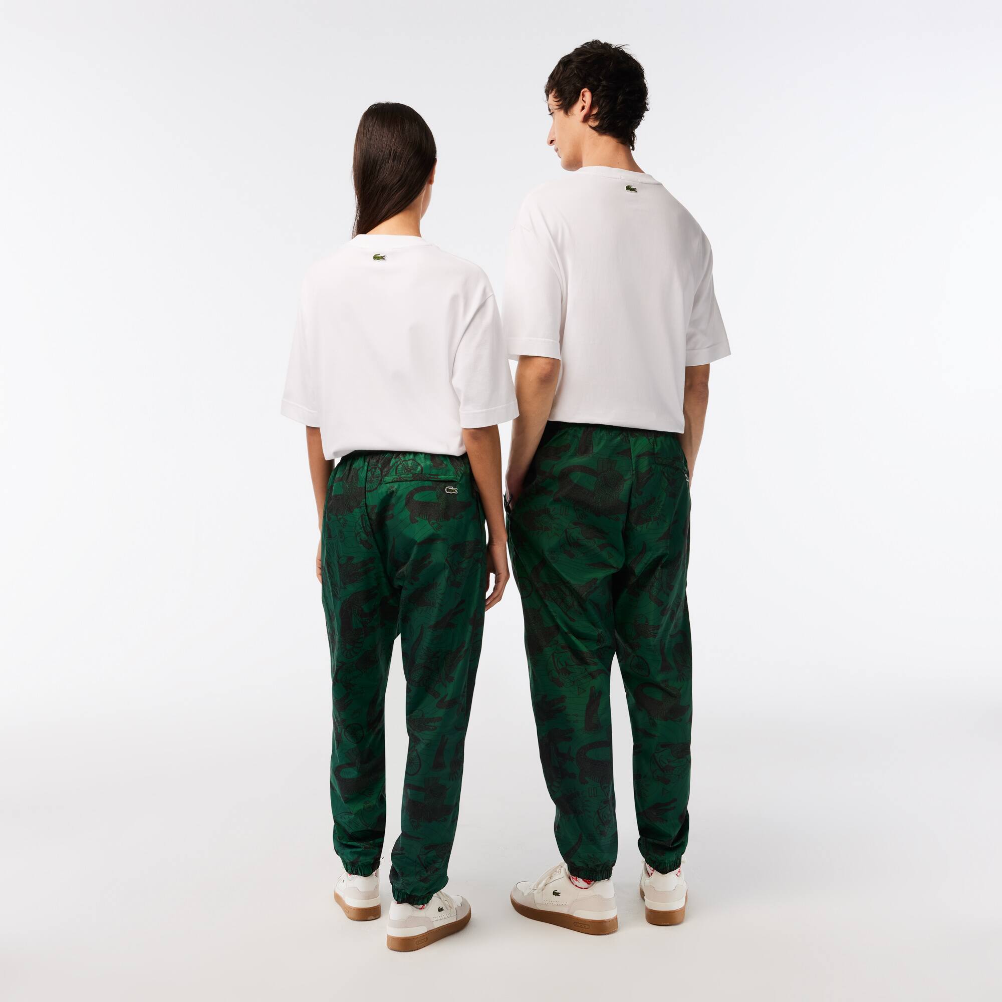 Pantalon de survêtement unisexe Lacoste x Netflix imprimé Pantalons de survêtement - Marron - Lacoste - Unisex