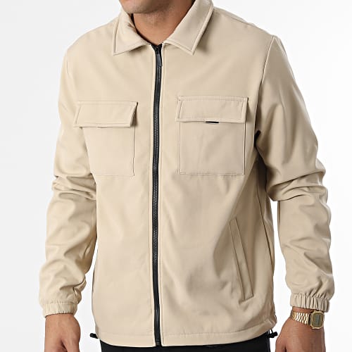 Veste Zippée E368 Beige