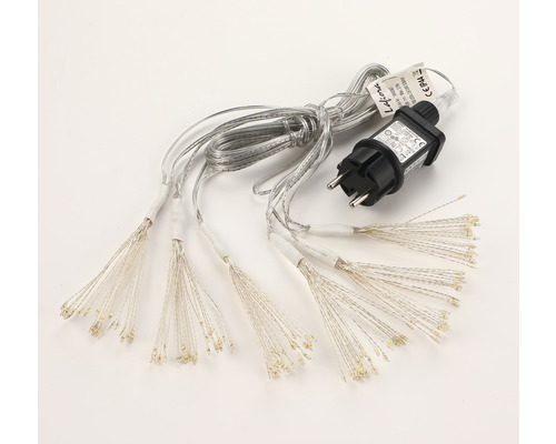 LED-vuurwerk lichtsnoer Lafiora 500 LED's 9,5 m + 5 m aansluitsnoer Warm witte lichtkleur incl. timer, dimmer